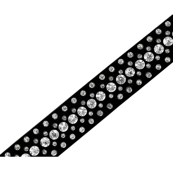 ?️ Bling Studded Design Suede Leather Belt